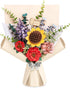 Rowood Wooden Flower Bouquet Building Set Craft Kit 3D Puzzles for Adults,Artificial