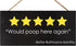 JennyGems Funny Bathroom Decor, Would Poop Here Again Sign, Wall Hanging Decorations