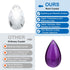10 Pack 38mm 14mm PATIKIL Clear Crystal Teardrop, Chandelier Prisms Parts Hanging Bead with Octagonal Bead