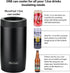 Morefeel 4-in-1 Skinny Can Cooler, Double Wall Stainless Steel Insulated Can Holder, Works With 12 Oz Slim Can,