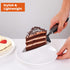 Cake Cutter and Pie Server, Stainless Steel Angled Spatula with Serrated Blade, Professional Wide Slicer for Cakes,