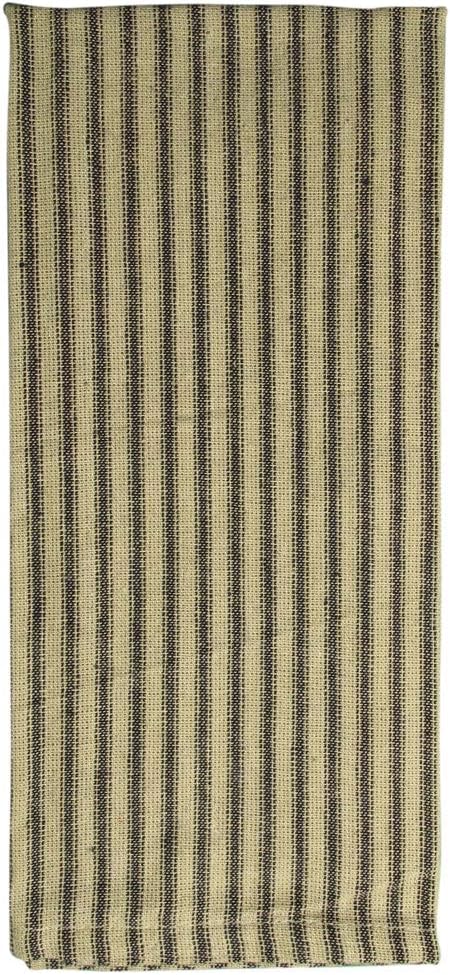 fillURbasket Black Farmhouse Kitchen Towels - Set of 3 Striped Buffalo Checked Plaid Dish Towels for Decor
