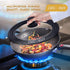 Universal Pot Lid with Heat Resistant Silicone Rim and Tempered Glass, Fits 6.5", 7", 8" Diameter Pans and Skillets