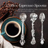 6PCS Vintage Carved Coffee Spoons, Tiny Espresso Spoons, Creative Tableware Mixing Spoons for Coffee Bar