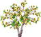 Forlaoers Realistic 21.6 Inch 8Pcs Green Berry Faux Stem Artificial Berries with Stem