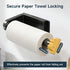 Toolbox Magnetic Paper Towel Holder for Fridge Strong Magnet Black Kitchen Towel Holders Storage Organizer with Gold