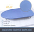 Tabletop Ironing Board Cover and Pad, 12.5 x 32 Inch Heavy Duty Silicone Coated, Elastic Edge, Blue