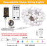 50FT 150 OMIKA Connectable Globe String Lights Outdoor Waterproof, LED Fairy Lights with Remote Timer, Multicolor