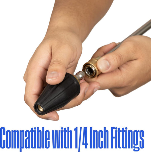Westinghouse Turbo Nozzle Attachment for Pressure Washer, 3600 Max PSI, 1/4” Connector for Gas and Electric Washers