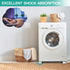 SEISSO Anti Vibration Pads, Shock and Noise Cancelling Foot Pads for Washing Machine, Protect Laundry Shaking (White)