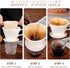Ceramic Pour Over Coffee Dripper, Easy Manual Brew Maker - 3 Holes Flat Bottom Porcelain Slow Filter Cone for Home