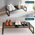 15-24.4in Closet (1,Black) Extendable Metal Wire Shelf Organizer - Adjustable Length, Stackable Storage Rack