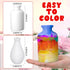 Singhoow 4 Set Mother's Day Paint Your Own Porcelain Paint Vase Art Project White Ceramic Painting Kit for Adults