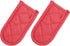 uxcell 2Pcs Pot Handle Sleeve, Heat Resistant Iron Skillet Handle Covers for Kitchen Baking Cooking Supplies (Red)