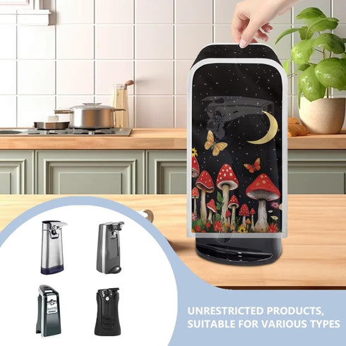 Mushroom Moon Electric Can Opener Dust Cover, Durable Removable and Washable Kitchen Decor