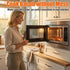 9.84inch, Microwave Bacon Cooker Pan, Square Glass Bacon Tray for Microwave and Oven Cook Crispy Strips in Minutes, No
