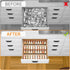 Yieach 4 Pack 11" 22" Adjustable In Drawer Spice Organizer - Expandable From to - Clear Acrylic Seasoning Organizer