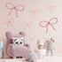 6 2 Barydat Pcs Boho Bow Wall Decor Pink Bow Nursery Decoration Coquette Room Decor Woven Macrame Wall Hanging Size