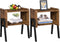 TUTOTAK Nightstnd, Set of 2, Stackable End Tables, Side Table, Bedside Tables