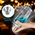 Ailelan Glass Cocktail Shaker with Strainer, 14oz Clear Drink Shaker Bottle with 6 Recipes, Measurements, Bartender Kit