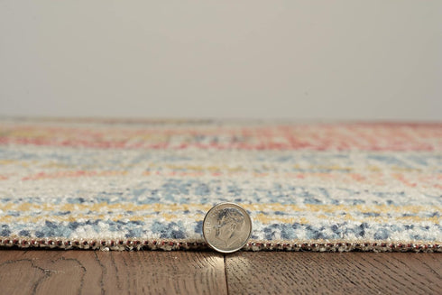 Linon Home Décor Plateau Moore Accent Rug, Ivory & Rust, 2' X 3'