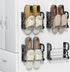 4 Pack Wall Mounted Shoes Rack Wall Shoe Holder Hanging Shoe Organizer
