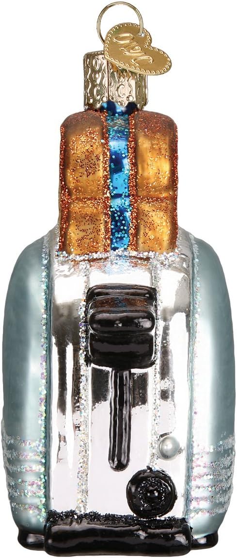 Old World Christmas Retro Toaster Glass Blown Ornament