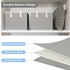 Storage Bins for Shelves, 3-Pack Medium Linen Organizers and Collapsible Baskets with Handles for Bedroom, Gray