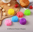 Reusable Silicone Baking Cups, 2 Inch Mini Size Silicone Cupcake Liners for baking, Multi Flower Shapes reusable Muffin Liners, Pack of 36, Multicolor by Mirenlife