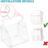 X-cosrack 3 Closet 5 Tier Foldable Organizer, Clothes Shelves with S Hooks, Wall Mount&Cabinet Wire Storage Basket