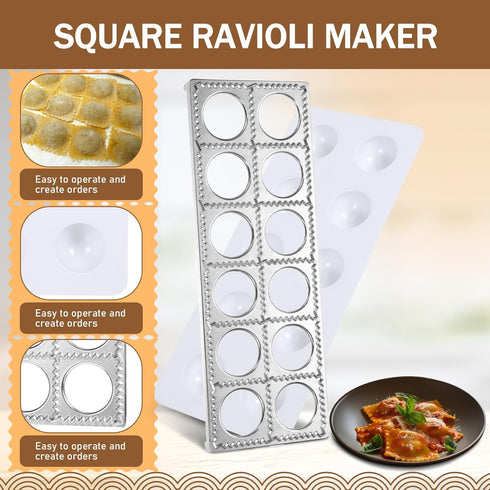9 Set 1 1 1 1 1 1 3 Baderke Pcs Pasta Making Tool Include Bamboo Drying Rack Ravioli Press Gnocchi Board Cutter Rolling