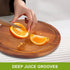 Round Acacia Wood Cutting Boards for Kitchen - Best Wooden Charcuterie Boards and Pizza Cutting Board