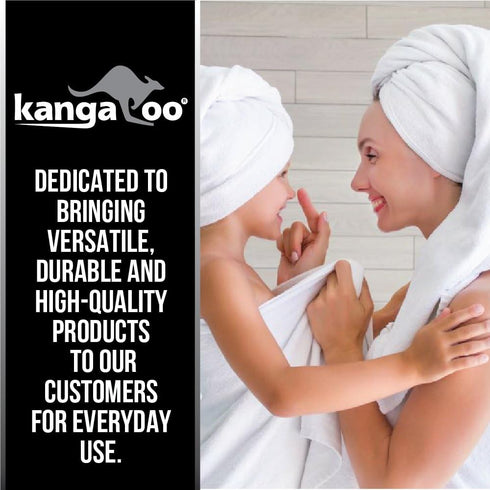 KANGAROO Luxury Chenille Bath Rug, 30x20, Extra Soft and Absorbent Shaggy Mat for Tub, Shower, Bathroom, Brown