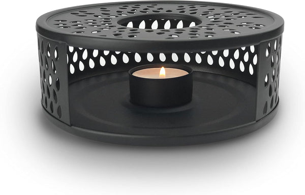 Creano Black Stainless Steel Tea Warmer with Tea Light Holder - Tea