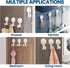 TAILI 4 Pack Suction Towel Hook for Bathroom, Damage-Free Hanging Hooks for Inside Shower Wall, Powerful Vacuum Suction