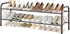 Hoctieon 2 Tier Shoe Rack for Closet, Shoe Rack FreeStanding, Entryway Shoe