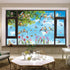 Spring Window Cling Sticker, 78PCS Tulip Butterfly Flower Decals, Prevent Bird Strikes, Home Decor