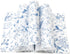 150Pcs Blue Floral Wax Paper, Chinoiserie Bird Flower Deli Paper, 9.8 x 8.3 Inch, Waterproof Oil-Proof Picnic Liners