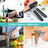 Manual Can Opener, 10 Colors, Heavy Duty Handheld Stainless Steel, Smooth Edge, Easy Turn Knob, Aqua Sky