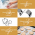 ICYANG Stainless Steel Cookie Cutters for Kids - Rose Petal Flower Shape for Christmas and Valentine's Day Baking