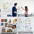 LOVIMAG 40Pcs Black Refrigerator Magnets, Strong Metal Magnets for Whiteboard, Small Fridge Magnets for Office and