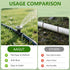 11-Gauge 6 Inch 200 Pack AAGUT Garden Stakes, Yard Landscape Staples Heavy Duty Galvanized Lawn U Pins for Dog