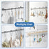 Titanker Set of 12 Rust-Resistant Metal Shower Curtain Hooks Rings for Bathroom Shower Rods