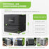 UIRWAY Air Conditioner Covers, Heavy Duty Outdoor Waterproof AC Protection Cover for Universal Square Units