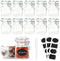 Glass Jars with Airtight Lids, 3.4 oz Small Spice Jars, 12 Pack with Silicone Gasket, Chalkboard Labels