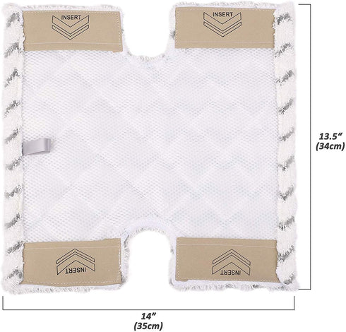 ConPus 2 Pack Replacement Steam Mop Pads for Shark Lift-Away Pro Steam Pocket Mop S3973, Genius Steam Pocket Mop