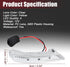 ACROPIX Car LED Front Right Side Mirror Turn Signal Light, Fit for Chrysler Town Country - Pack of 1 Silver Tone