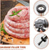 Hoypeyfiy 5 Nozzles Stainless Steel Jerky Gun Sausage Maker Sausage Stuffer Handmade Beef Jerky Gun with Stainless Meat