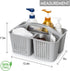 Tiawudi Portable Shower Caddy, Caddy Organizer with Handle, Plastic Shower Basket Hold Soap, Shampoo, Hair Supplies and Beauty Products, Cleaning Supplies Organizer for Home, Dorm, Shelf and Cabinet