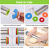 Adjustable Rolling Pin with Thickness Rings for Baking, Stainless Steel Dough Roller Pins for Cookie Decorating